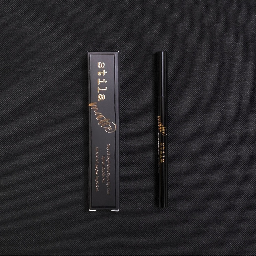 STILA Stay All Day Precision Matte Liquid Eye Liner — Black — Full Size .033 oz